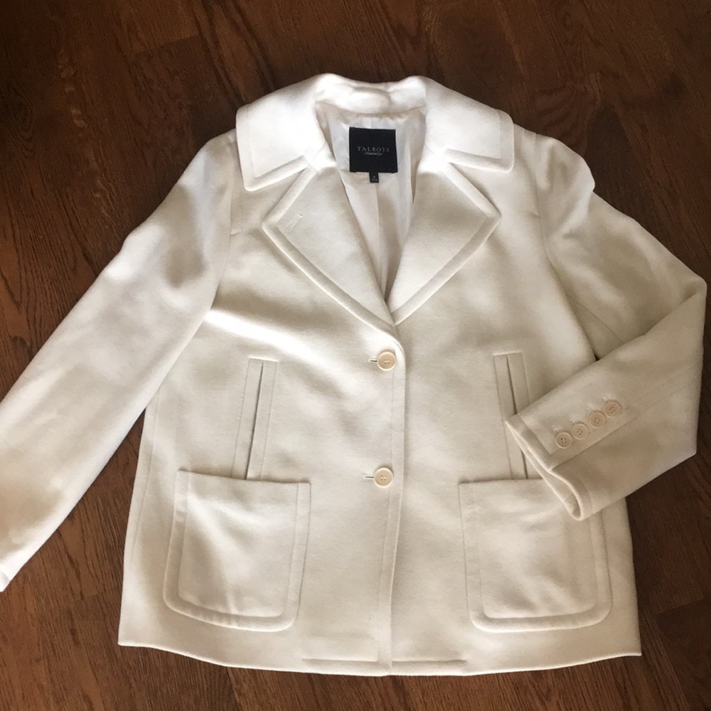 Talbots Wool Blend Overcoat, Sz 16